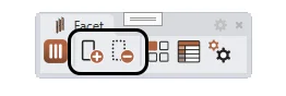 Facet for Rhino - Add and Remove Surface Buttons