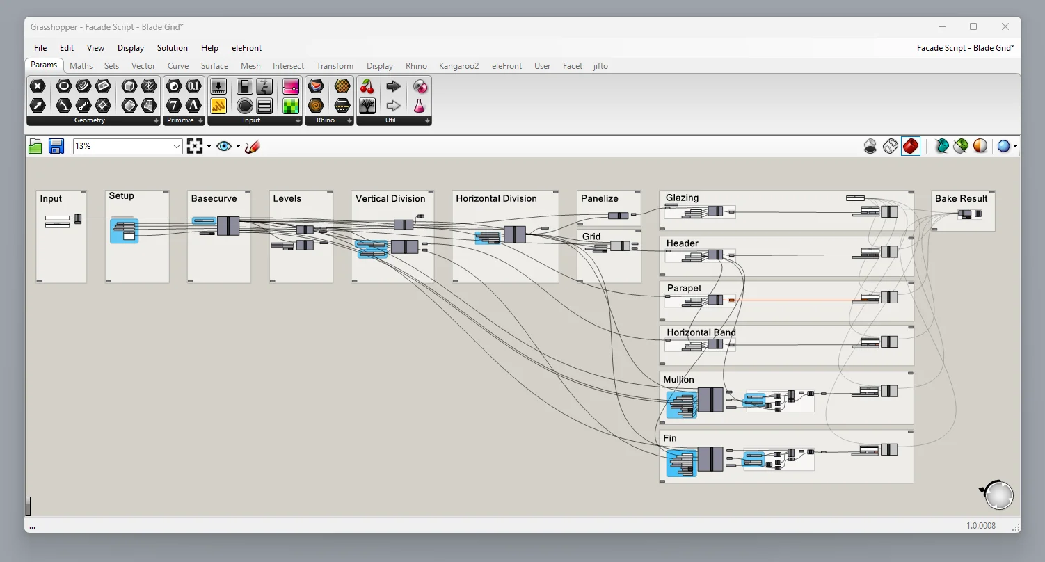 Facet for Rhino - Open Framework in Grasshopper