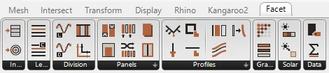 Facet for Rhino Grasshopper Toolbar